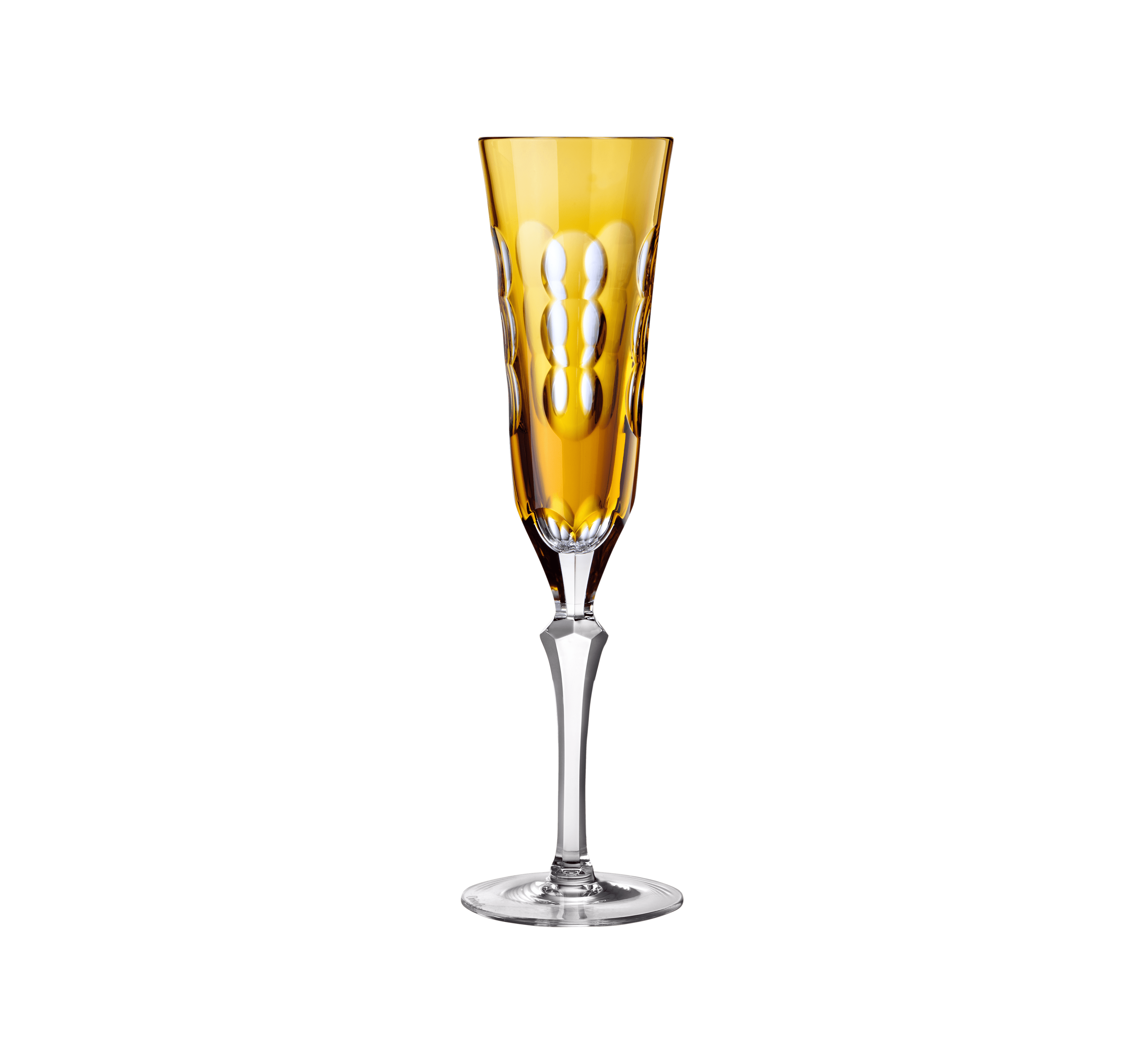 christofle amber crystal champagne flute  1