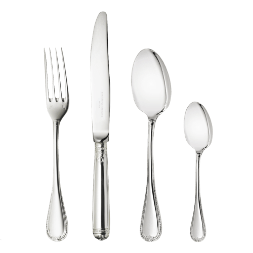 Flatware set for 6 people (24 pieces) Malmaison Sterling Silver Malmaison