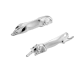 christofle silver-plated set of 2 knife rests dog/cat 1