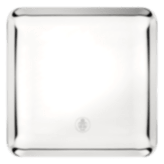 christofle silver-plated large square platter 20x20 1