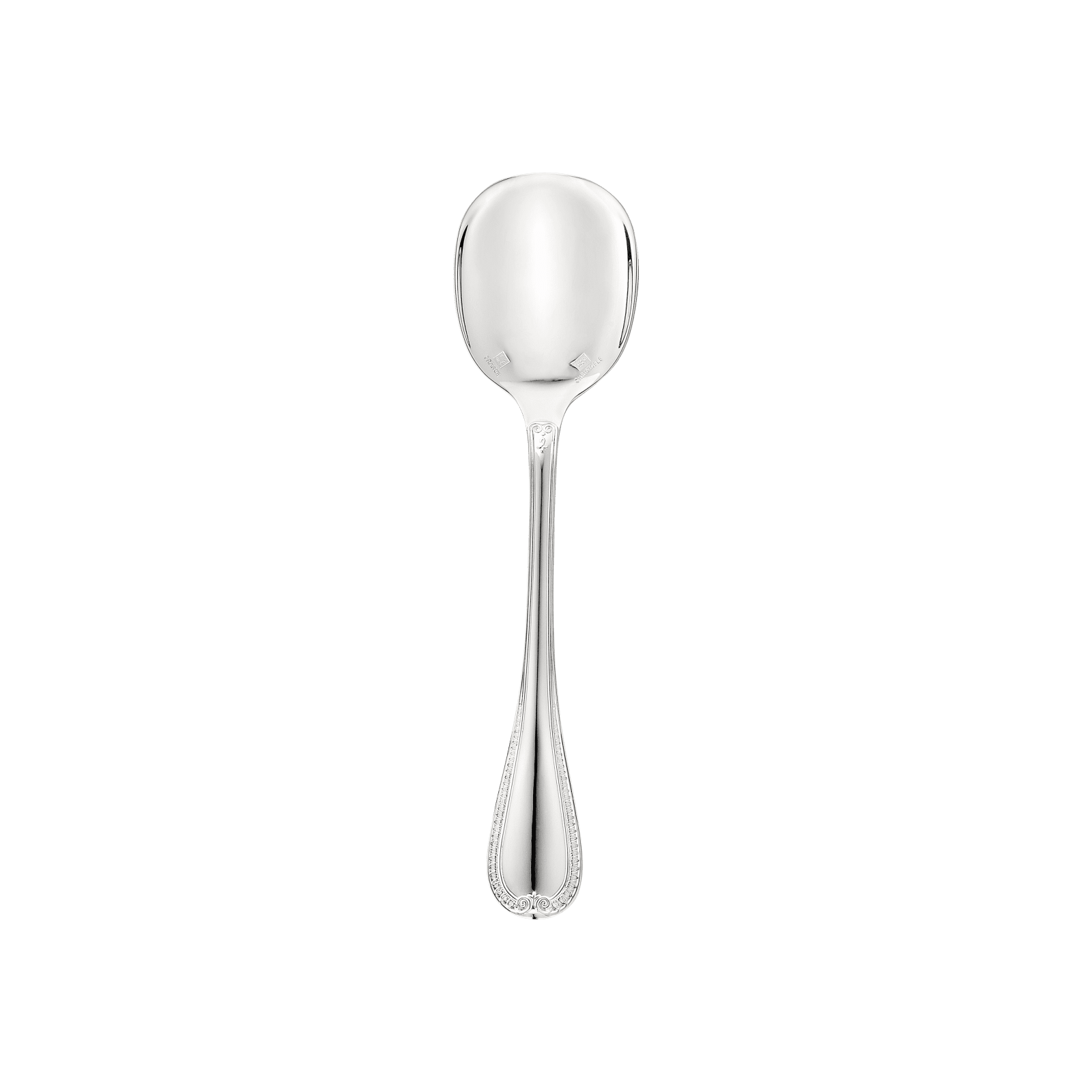 Silver plated ice cream spoon Malmaison Christofle