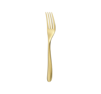 christofle gold stainless steel dessert fork 3