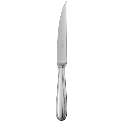 christofle steak knife perles  silver plated 1