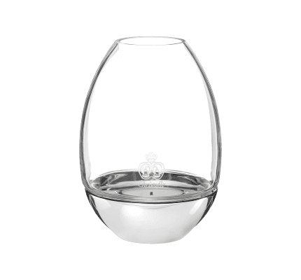 christofle Clear Hurricane in Glass and Stainless Steel