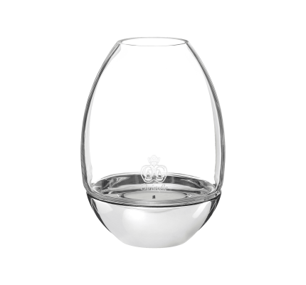Clear Hurricane in Glass and Stainless Steel