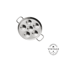 Vintage Silvered Set of 2 Mini Snail Dishes 6 Places - 2