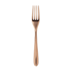christofle stainless steel table fork - copper colour 2