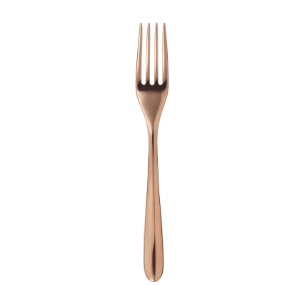 christofle fourchette de table en acier - coloris cuivre 2