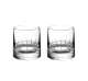 christofle Set of 2 crystal old fashioned glasses