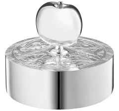 christofle pebble paperweight jardin d'eden  silver plated 4