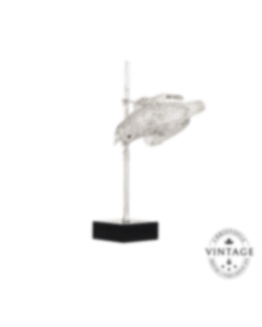 christofle Vintage Silvered Reed Warbler - Vintage