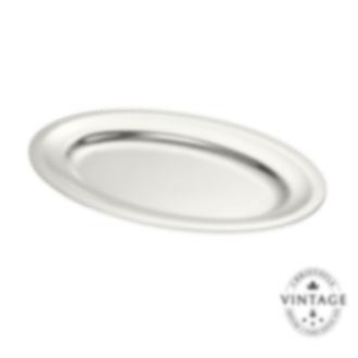 christofle plat oval 30 cm argenté - vintage 1