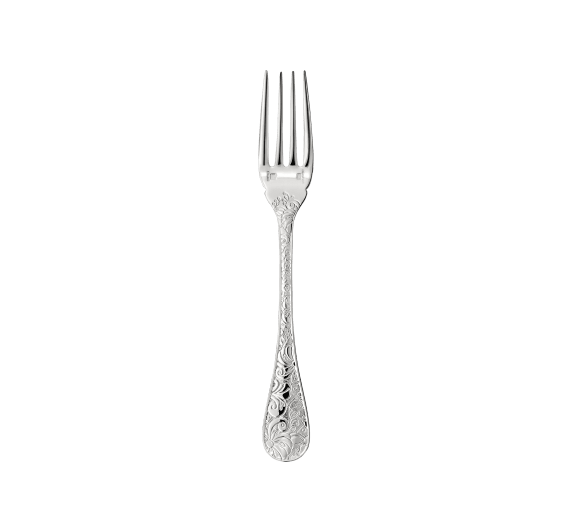 christofle fish fork jardin d'eden  silver plated 1