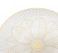 christofle porcelain bread plate gold finish 1