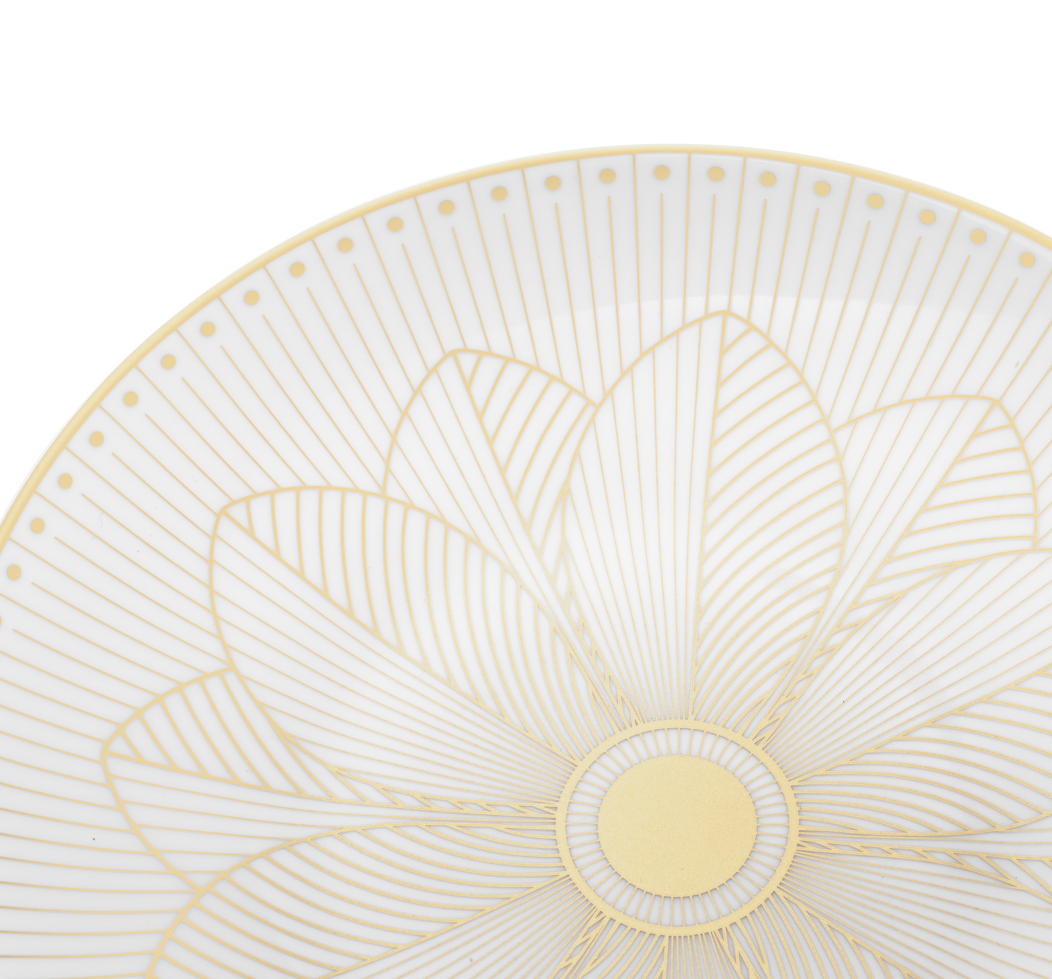 christofle porcelain bread plate gold finish 1