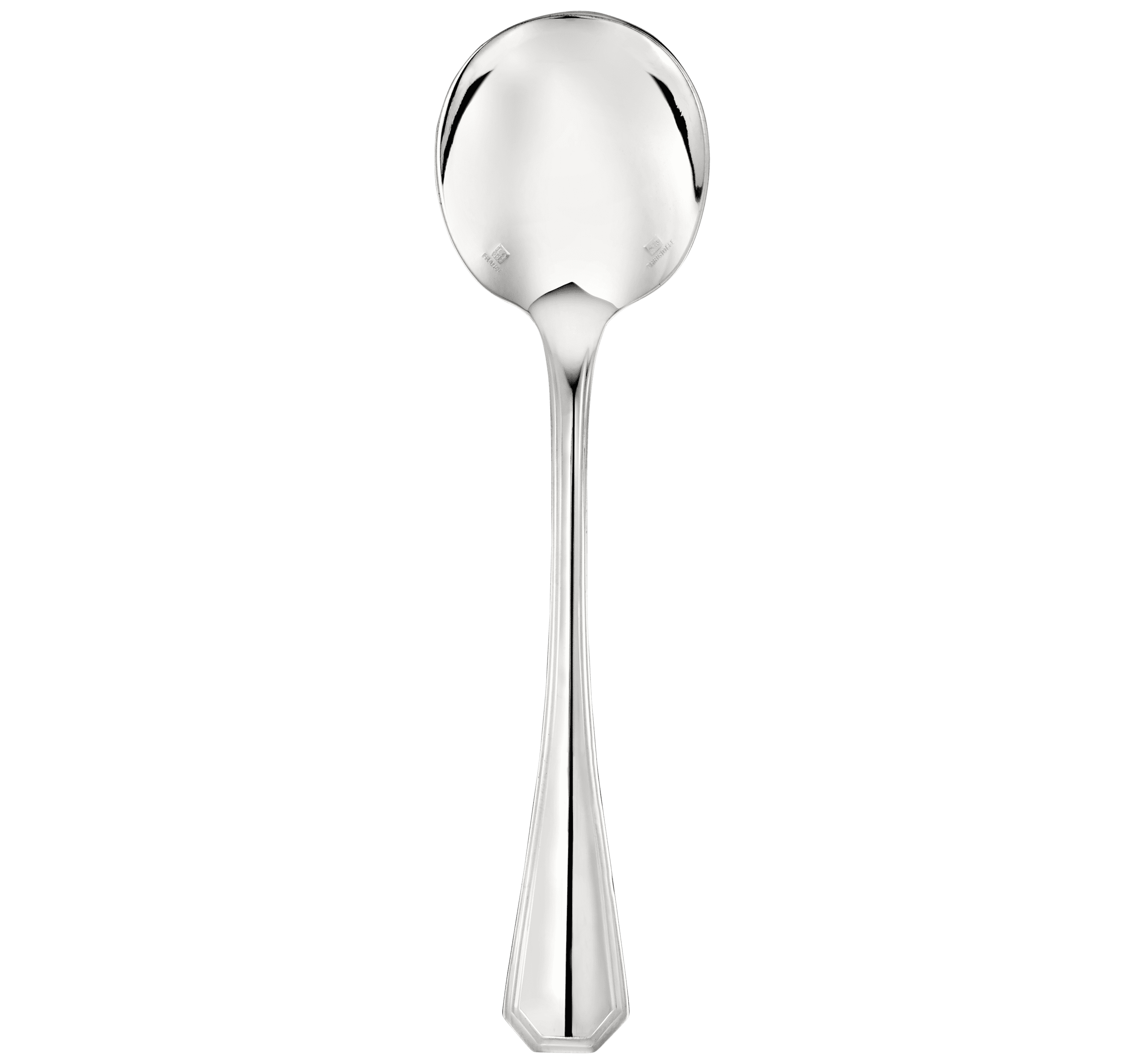 christofle silver-plated cream soup spoon  1