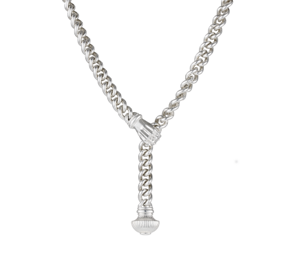 christofle sterling-silver necklace rhodium-plated 2