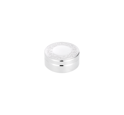 christofle silver-plated round with frieze trinket box 1