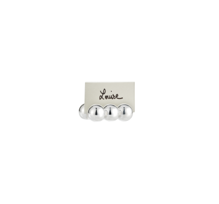 Set of 2 Silver Plated Place Card Holders 