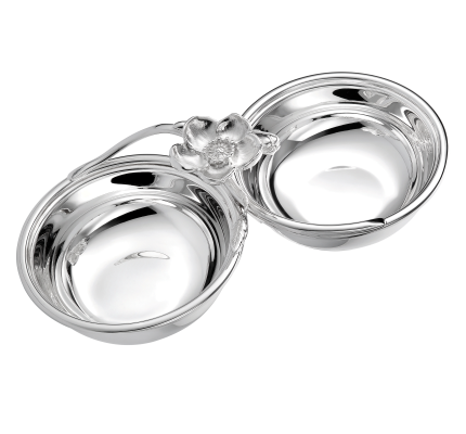 Two Part Server Anemone  Silver plated