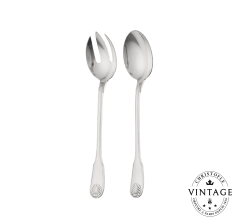 Vintage Silvered Salad Serving Set (2 pieces)