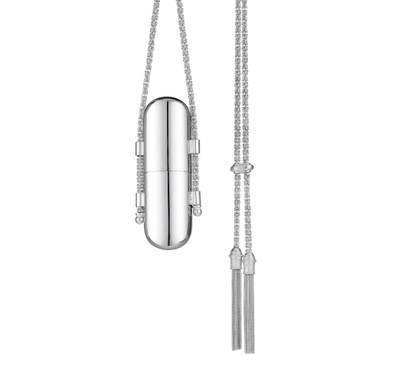 christofle sterling silver necklace lipstick box 1