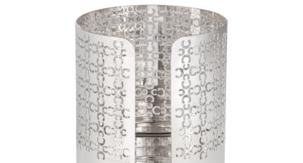 Silver plated small hurricane