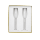 Set of 2 Lead-Free Crystal Champagne Flutes Perles - packaging