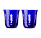 christofle set of blue glasses 2