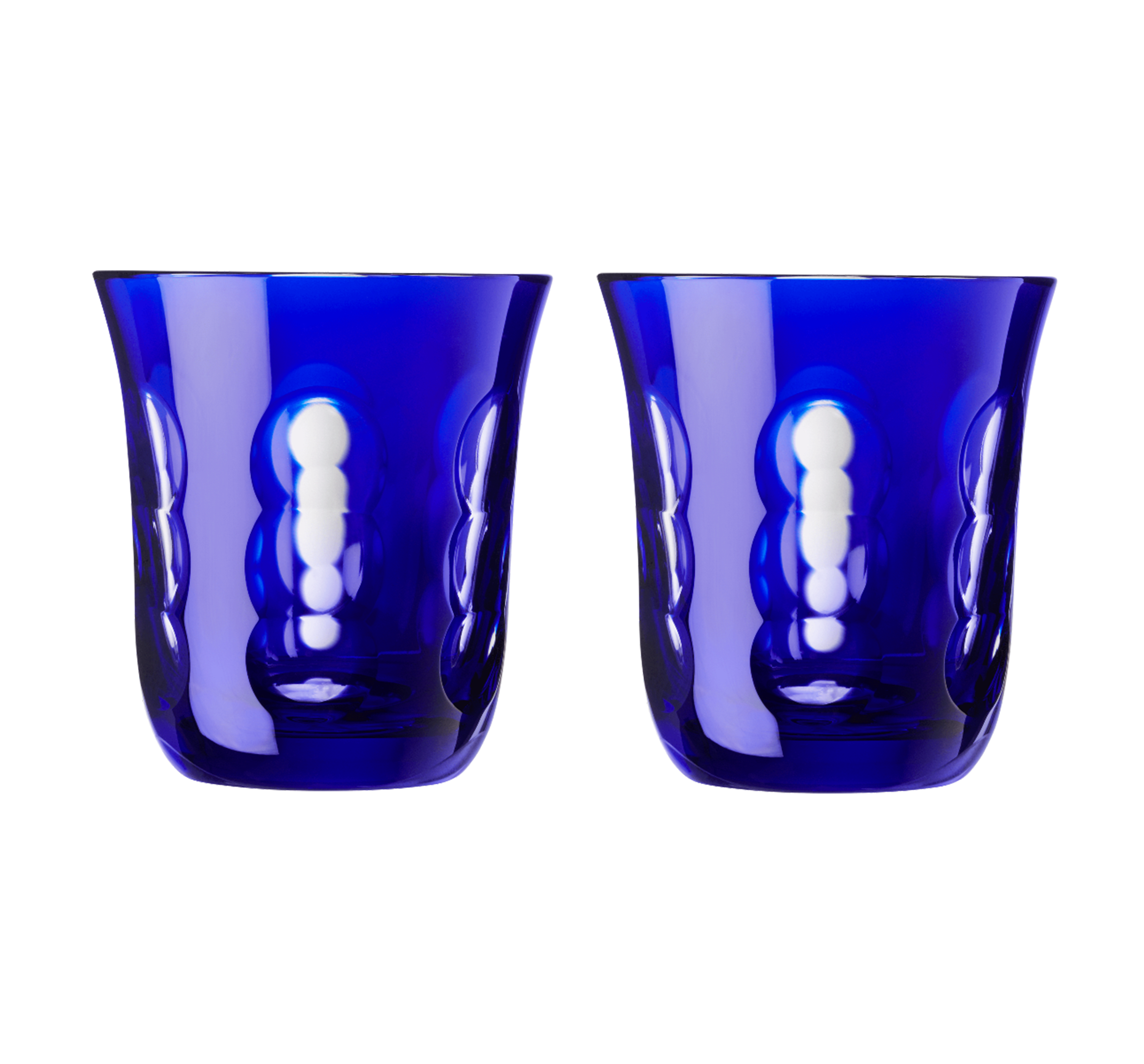 christofle ensemble de verres bleu 2