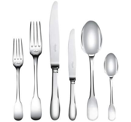 christofle flatware set for 6 people (36 pieces) cluny  silver plated 1