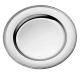 christofle silver-plated round tray 16 in 1