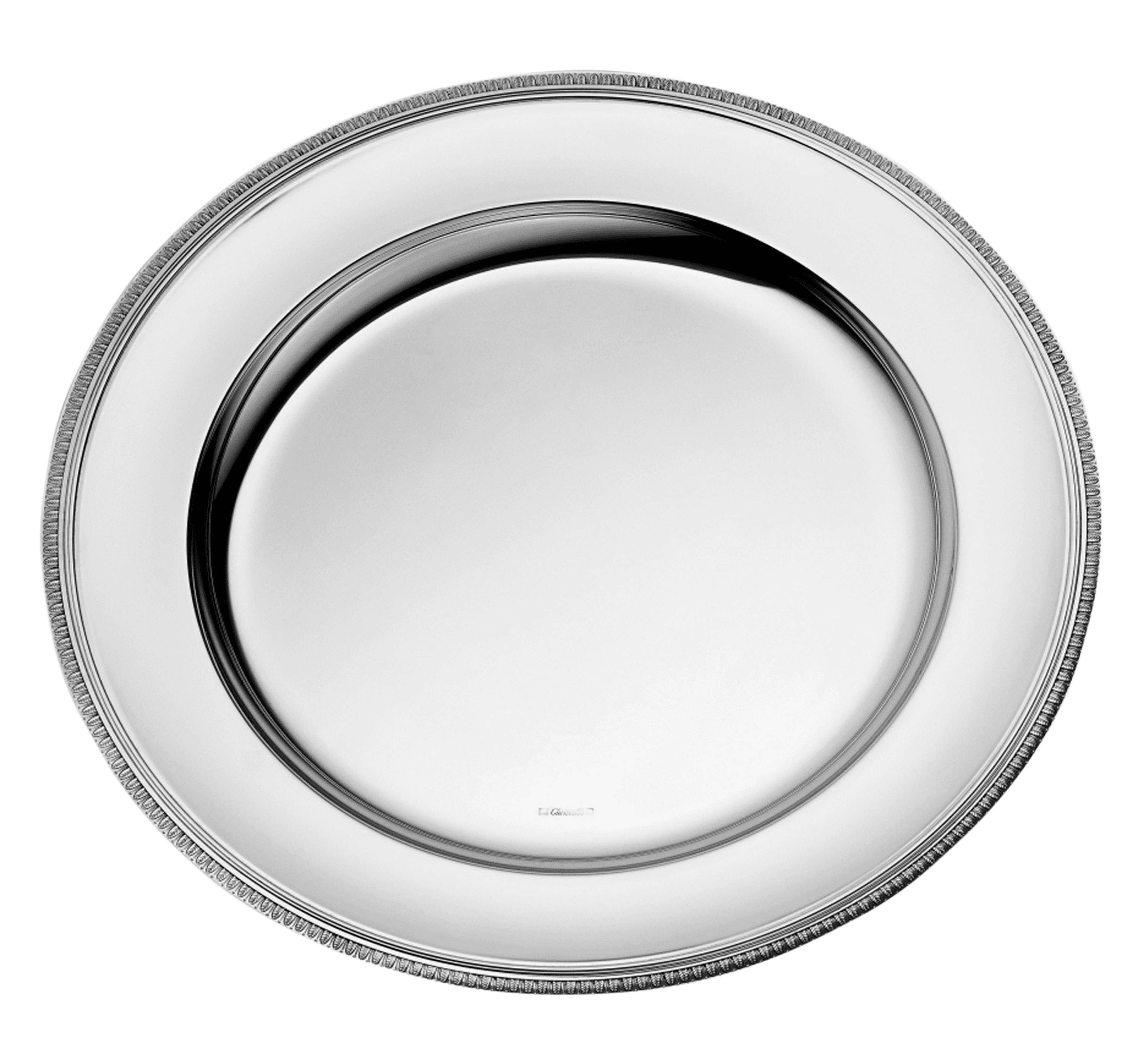 Silver-Plated Round Tray - 40 cm Malmaison Silver-Plated Round Tray - 40 cm Malmaison