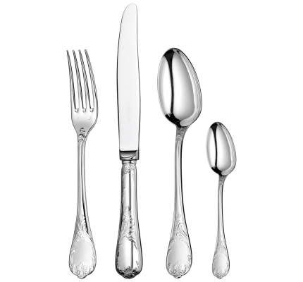 christofle 4-piece stainless steel flatware set 1