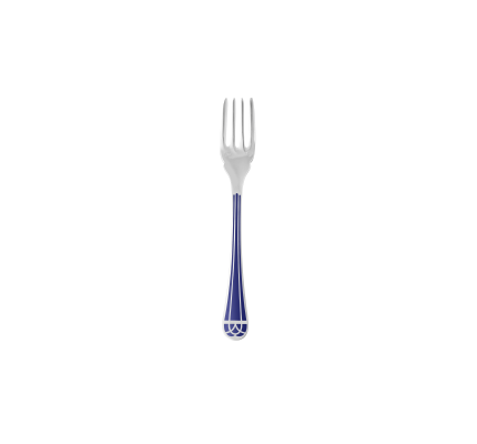 christofle silver-plated fish fork - marbled blue 0