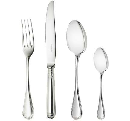 christofle flatware set for 12 people (48 pieces) malmaison  silver pla 0