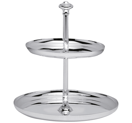 christofle 2-tier pastry stand  albi  silver plated 1