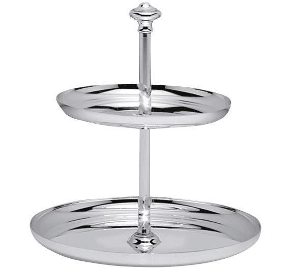 christofle 2-tier pastry stand  albi  silver plated 1
