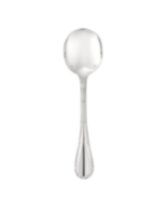 Cream soup spoon Rubans  Silver plated