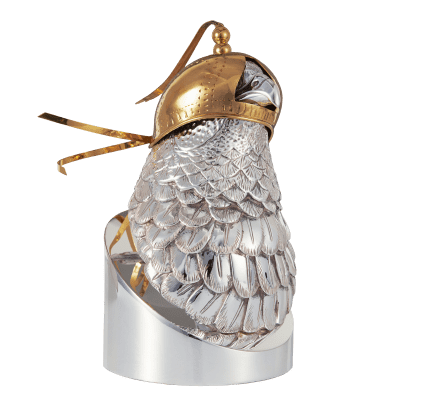 christofle hawk's head silver plated with hood - haute orfèvrerie 0