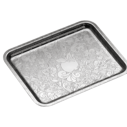 christofle tray 20x16 cm jardin d'eden  silver plated 5