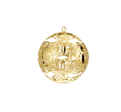christofle silver-plated christmas ornament 2022 edition - gold 1
