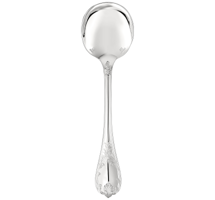 christofle cream soup spoon marly  silver plated 1