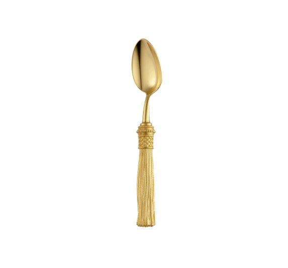 christofle 2-piece silver-plated gilded coffee spoons set 3