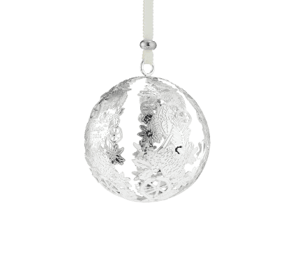 Silver-Plated Christmas Ornament 2025 Edition