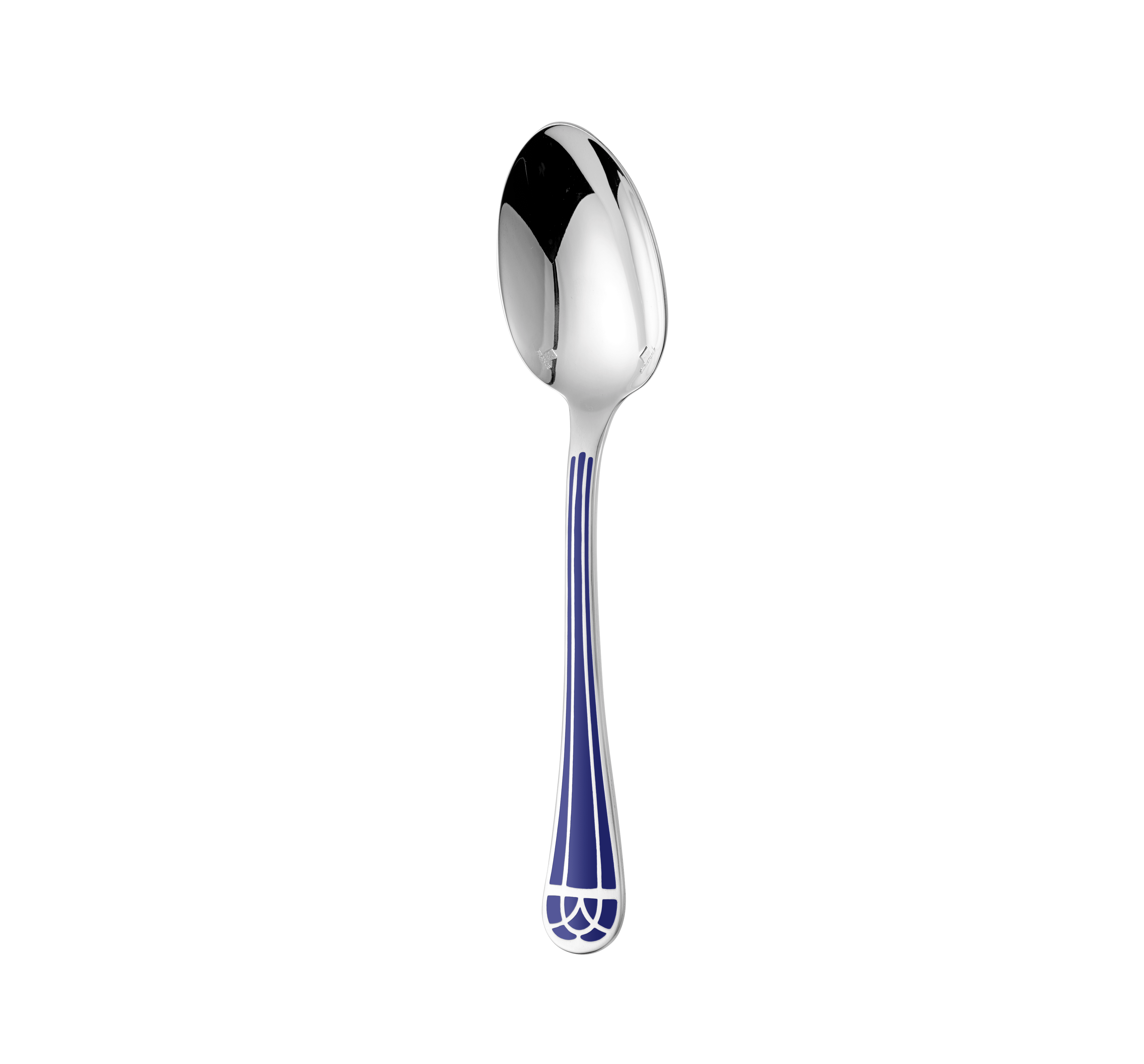 christofle silver-plated table spoon - marbled blue 1
