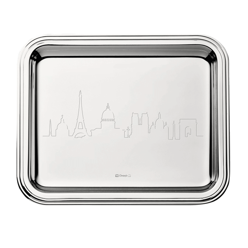 CHRISTOFLE クリストフル アルビ トレー 20×16cm Tray 20x16 cm Albi Silver plated