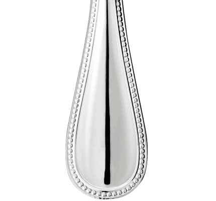 christofle soup ladle perles  silver plated 2