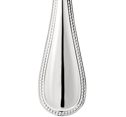 christofle soup ladle perles  silver plated 2