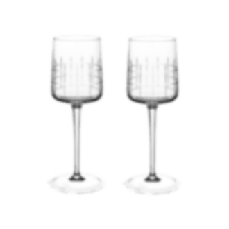 christofle set of 2 crystal red wine glasses 0